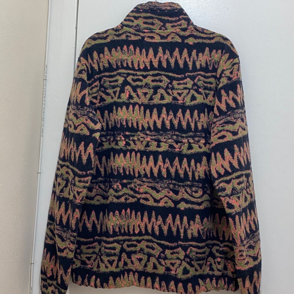 NWT Billabong Boundary Switchback Zip- Up Men’s Sherpa Fleece Jacket Size Small - Picture 3 of 9